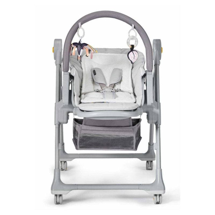 Kinderkraft Lastree 2 In 1 High Chair With Bouncer - Grey
