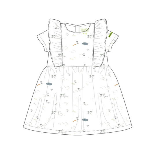 Hamako Tencel Baby Kids Frill Dress Famyard 