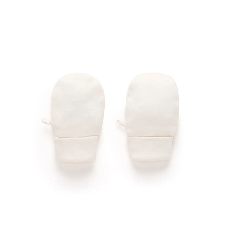 Purebaby Organic Mittens - Vanilla