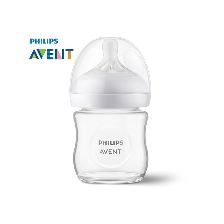 Philips Avent Natural Response Glass Baby Bottle 0m+ 120ml