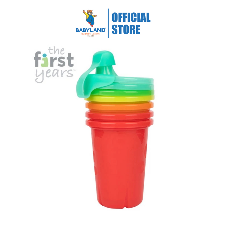 The First Years 6874 Take & Toss Spill-Proof Sippy Cups 10oz, 4 pack (9m+)