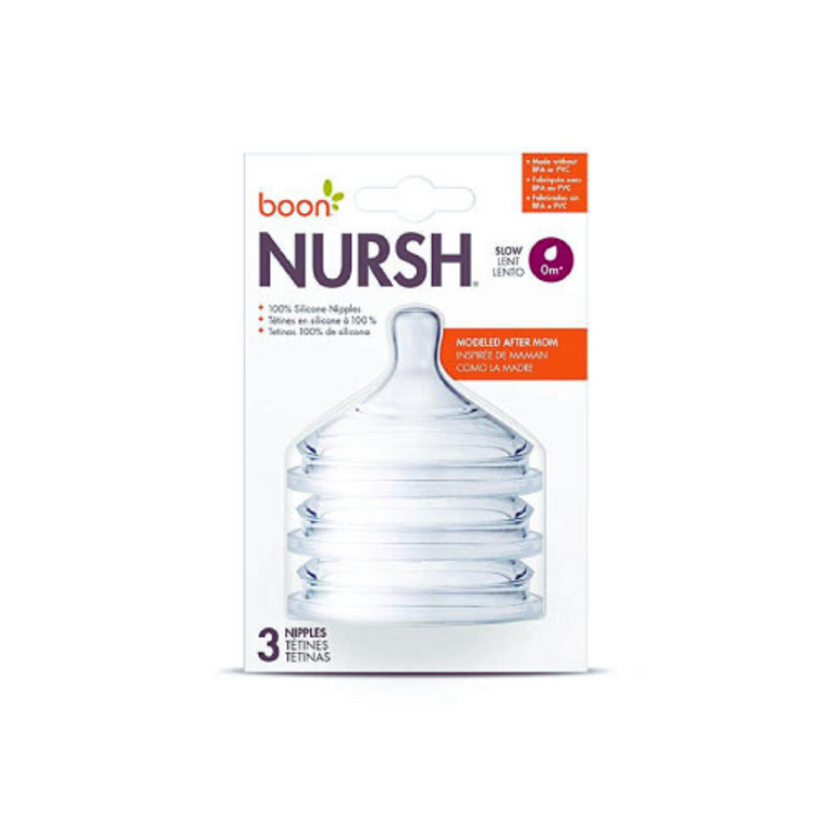 Boon Nursh Silicone Nipples (3Pcs)