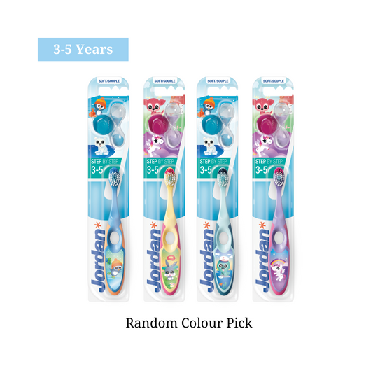 Jordan Kids Step 2 Toothbrush (3-5yrs) (Random Colour Pick)