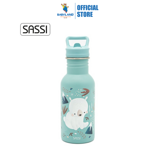Sassi Stainless Steel Bottle 500ml - Bear