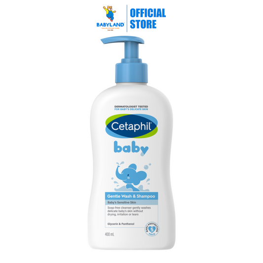 Cetaphil Baby Gentle Wash & Shampoo For Baby Delicate Skin (400ml)