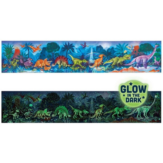 Hape 1632 Dinosaurs 1.5 Meter Long Puzzle - Glow In The Dark (6Y+)