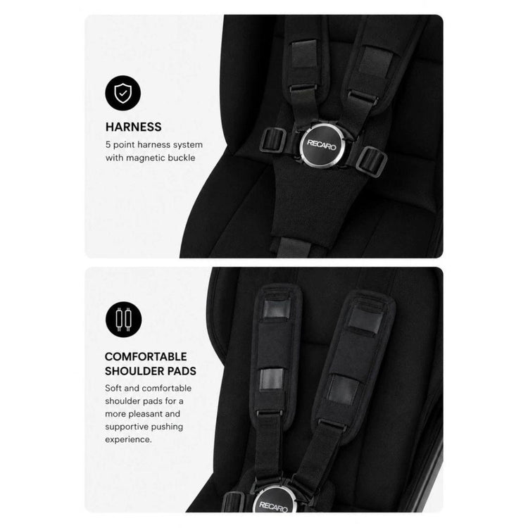 Recaro EasyLife QF Stroller - Diamond Black ( Newborn to 22kg  | Autofold Stroller )