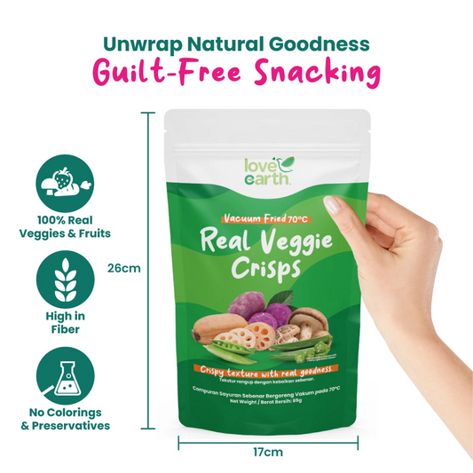 Love Earth Real Veggie Crisps 85g