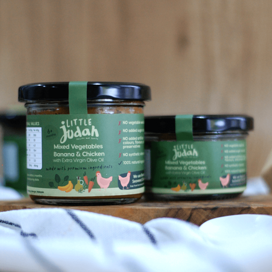 Little Judah Mixed Vegetable, Banana & Chicken 130g