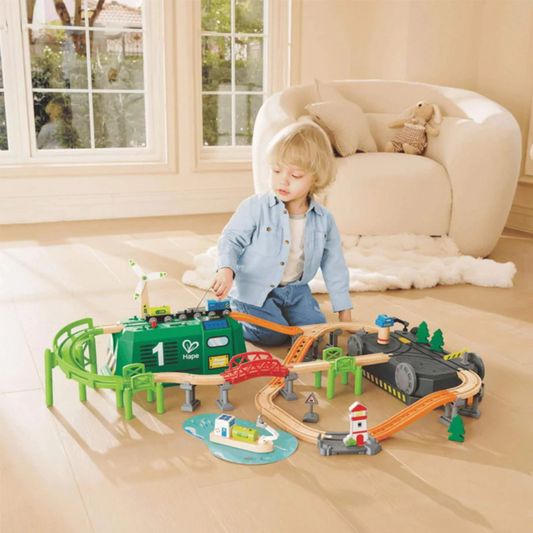 Hape 3885 Eco Energy Train Bucket Set Suitable For Age 3+ Years