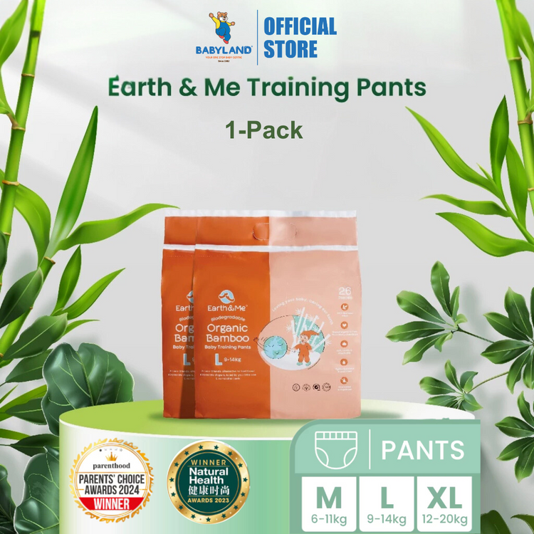 Earth & Me Biodegradable Organic Bamboo Baby Training Pants