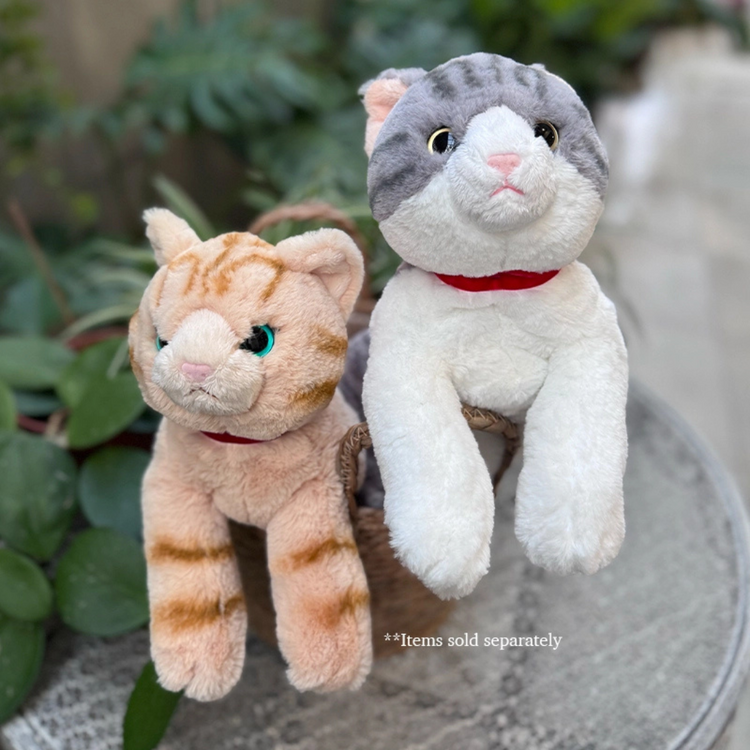 Sunlemon 1812 Brown Tabby - Lying Cat Stuffed Toy M