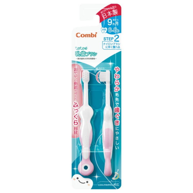 Combi Baby Teteo Baby Toothbrush Step 2 (9m+)