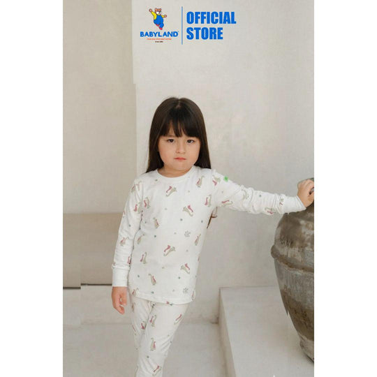 Hamako Tencel Micromodal Kids Long Set - Rose Goose