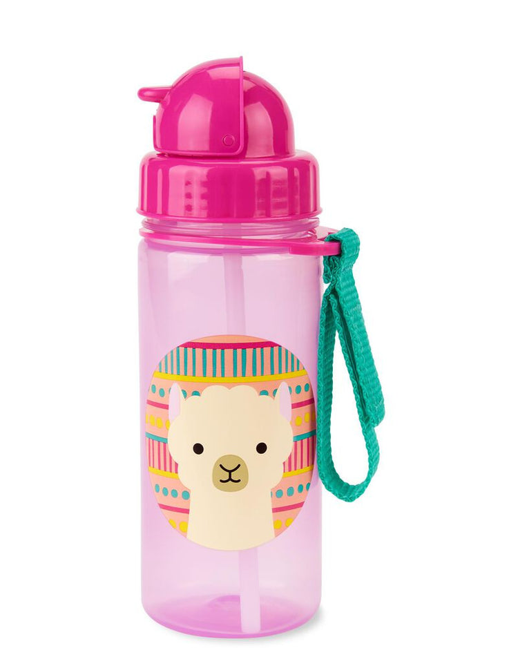 Skip Hop Zoo Straw Bottle 390ml - Llama