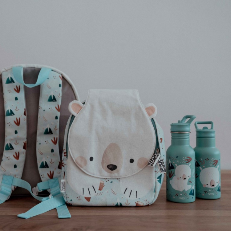 Sassi Stainless Steel Bottle 500ml - Bear