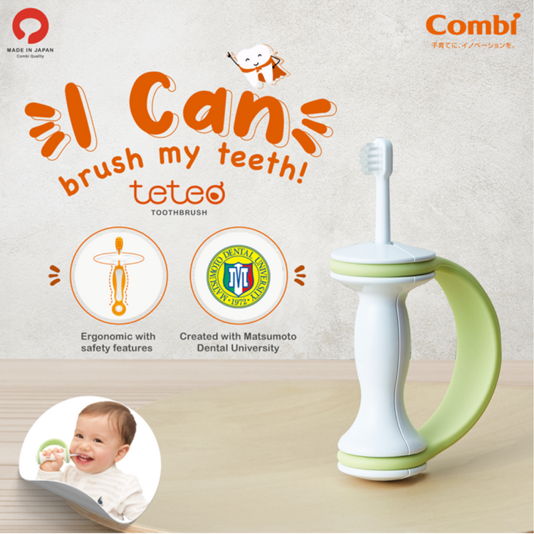 Combi Teteo Toothbrush Original Cover Set (10m+)