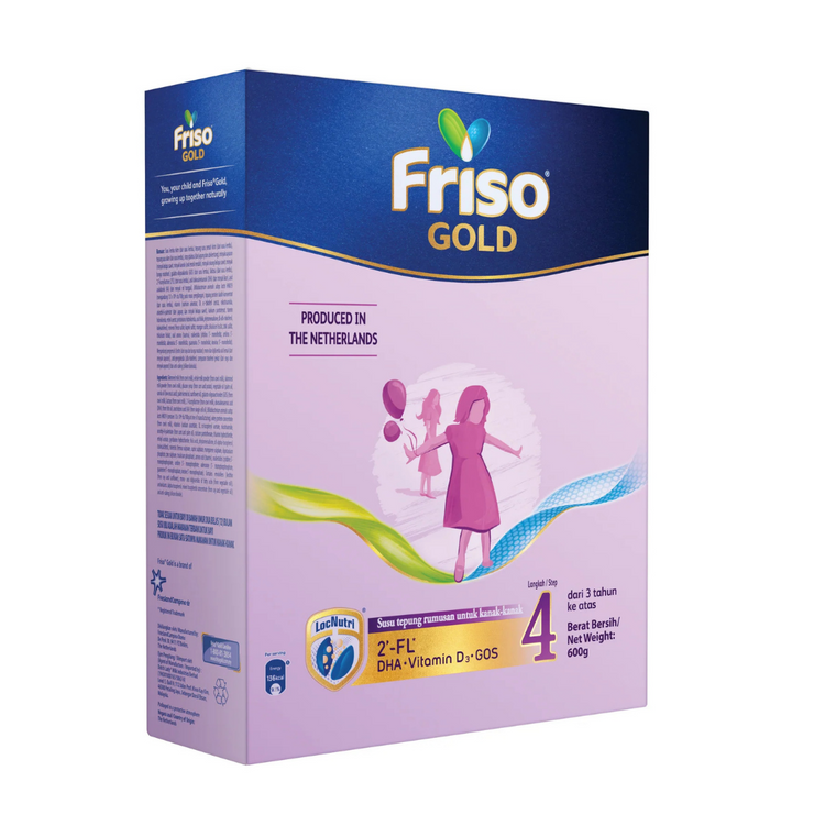 Friso Gold Step 4 Milk Formula 600g (3yrs+) [Exp 07 Nov 2026 &/ Later]