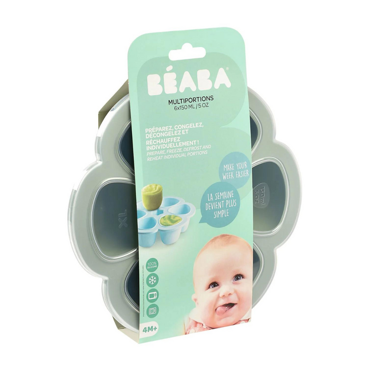 Beaba Multiportions Silicone Freezer Tray - Sage Green