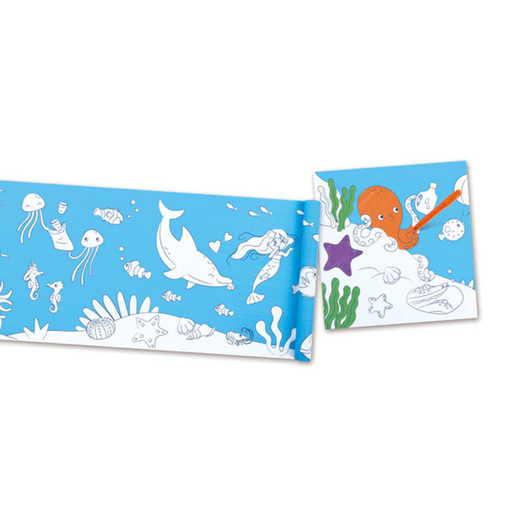 Hape 2018 Ocean Doodle Paper Roll Suitable For Age 3-6 Years