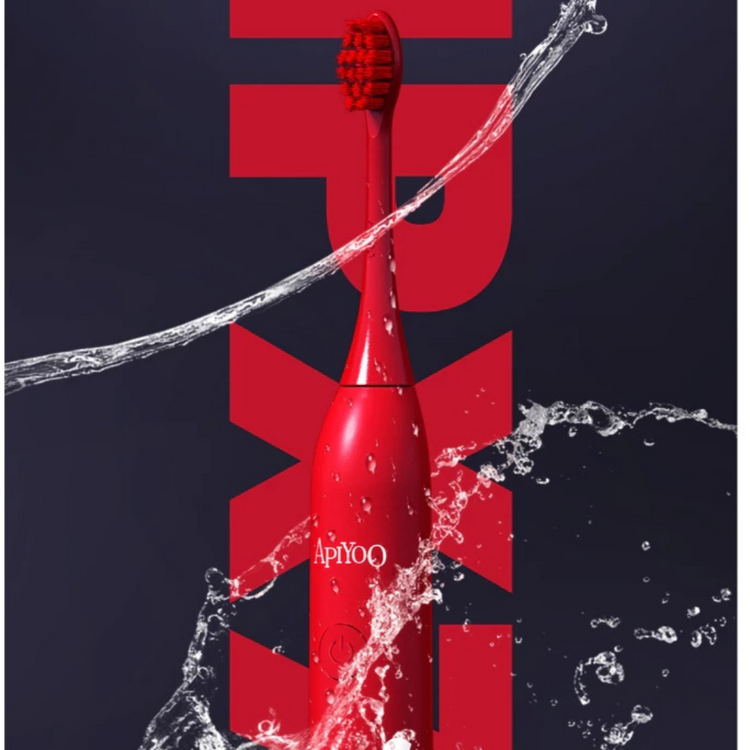 [ LIMITED EDITION ] ApiYoo Supreme Sonic Electric Toothbrush - Red Supreme Series
