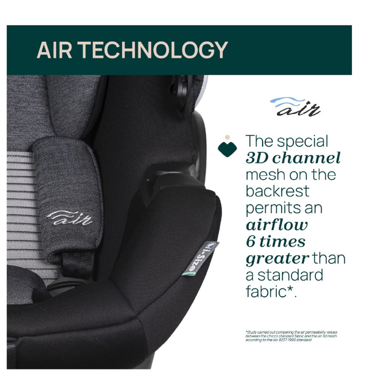 Chicco Kory Plus 2025 I-Size Car Seat - Black Satin