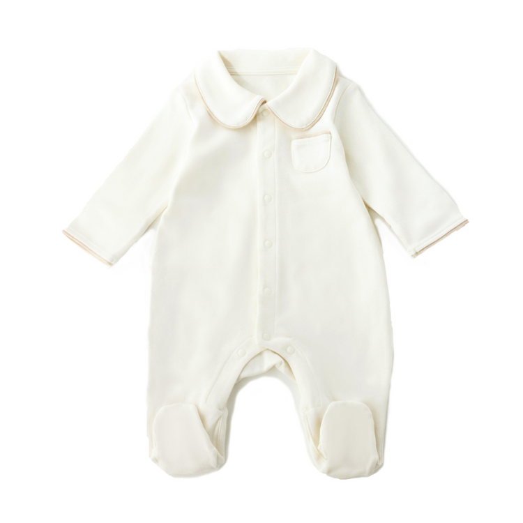 Twinkle Planet Organic Collar Onepiece Pyjamas - Purely Natural