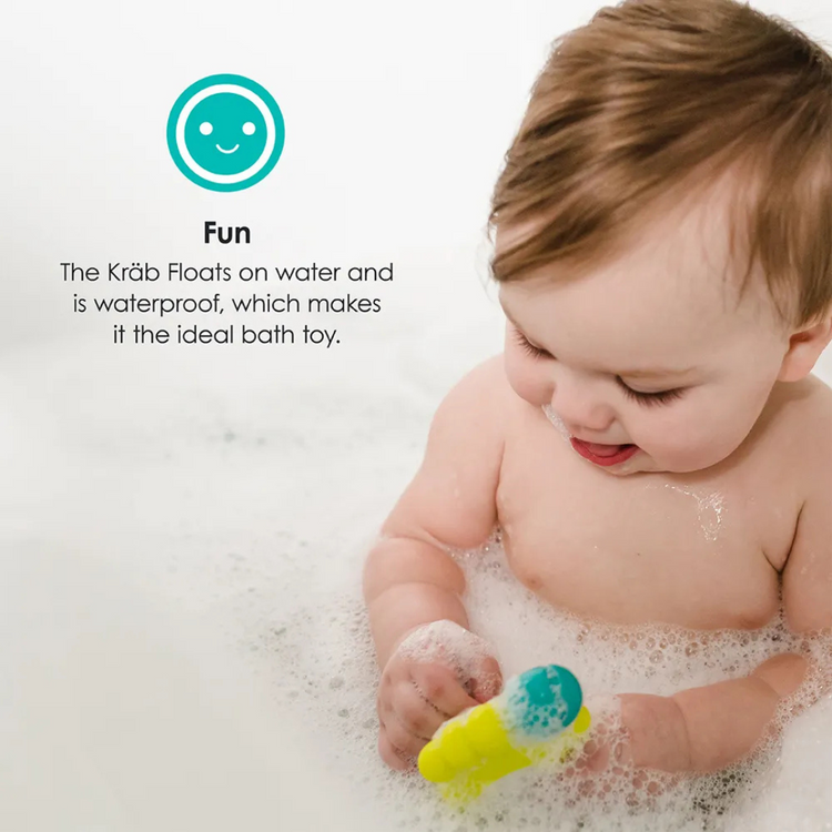 bbluv Krab ﻿3-in-1 Thermometer & Bath Toy