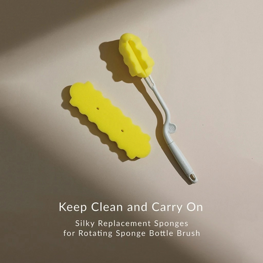 Simba Silky Replacement Sponges for Rotating Sponge Bottle Brush ( 2 PCS )