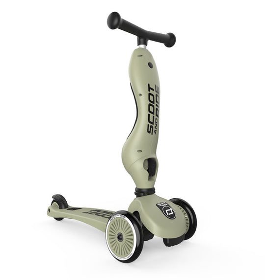 Scoot & Ride Highwaykick 1 Scooter Olive (1-5yrs)