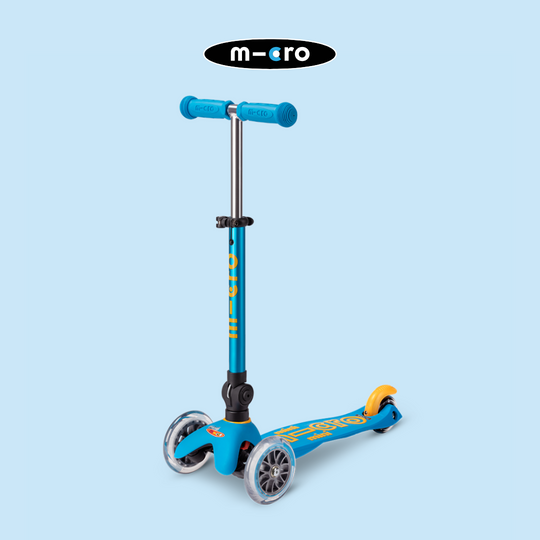 Micro Mini Deluxe Foldable Ocean Blue Scooter (2-5yrs)