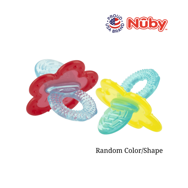 Nuby Chewbies Silicone Teether with Case (3m+) (Random Color/Shape)