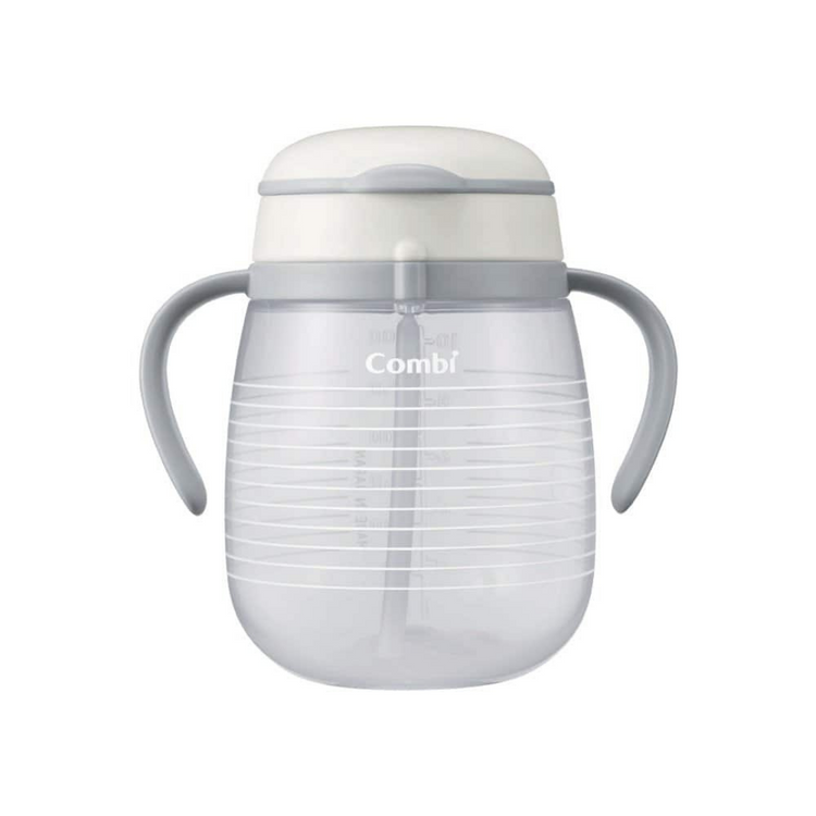 Combi Baby Lakumug Straw Cup 340ml - White (6m+)