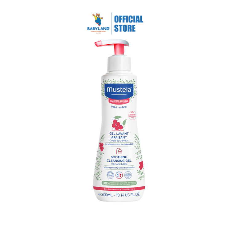 Mustela Soothing Cleansing Gel With Organically Farmed Schisandra for Very Sensitive Skin (300ml)