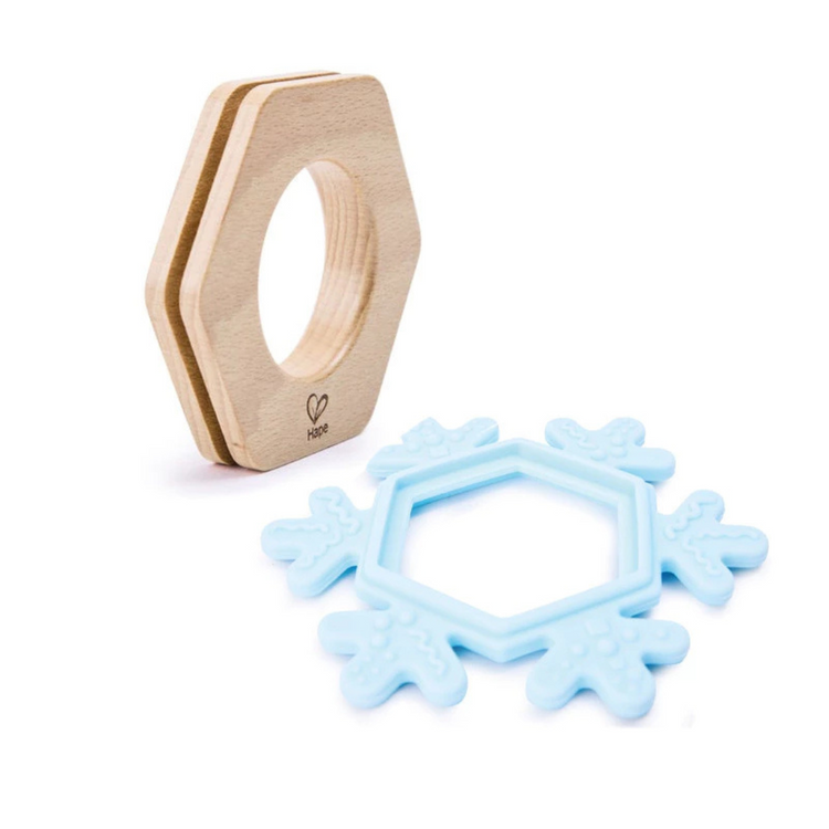 Hape 0122 Snowy Teether Suitable for Newborn and Up