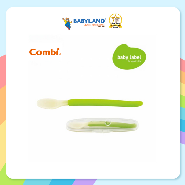 Combi Baby Label Feeding Spoon With Case (5m+)