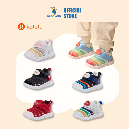 Katetu Soft & Light Caterpillar-Design Sport Sneakers X3CF008