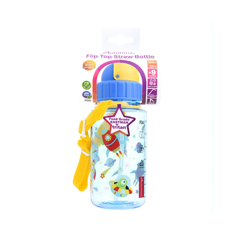 Autumnz Flip Top Straw Bottle 350ml