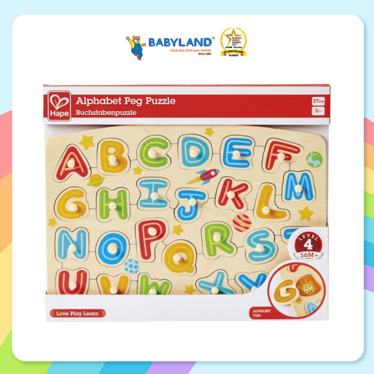 Hape Alphabet Peg Puzzle (3y+)