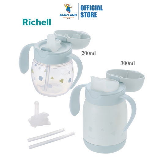 Richell Training L.I Cup Set - Premium Light Grey (5M+)