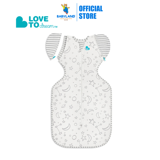 Love To Dream Stage2 Swaddle Up Transition Bag Bamboo 1.0 TOG - Stars & Moons