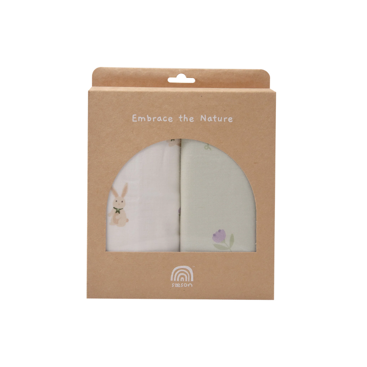 Saeson Swaddle Cloth 100% Tencel (47" x 47") (2-pack)