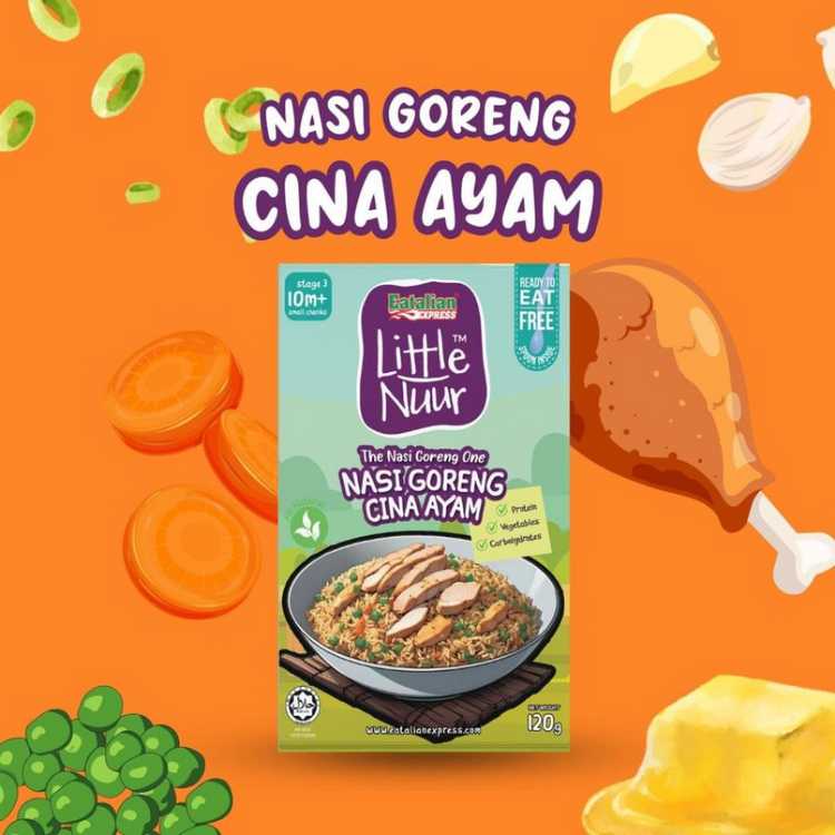 Eatalian Express Little Nuur - Nasi Goreng Cina Ayam 120g (10m+)