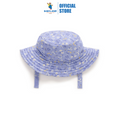 Purebaby Organic Broad Brim Swim Hat - Blue Daisy Print