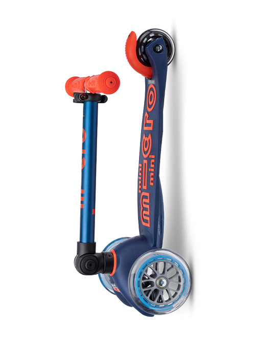 Micro Mini Deluxe Foldable Scooter-Navy Blue (2-5yrs)