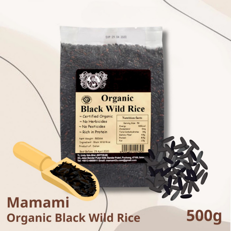 Mamami Organic Black Wild Rice (500g)