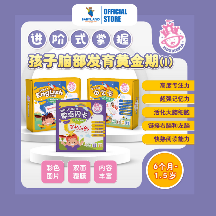 KidZutopia Early Learning Flashcard Book - Mandarin Level 1