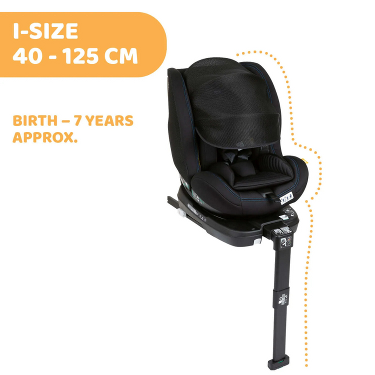 Chicco Seat3Fit i-Size Air (40cm+) (Black Air) Display Unit with Free Gift / Limited Time Offer