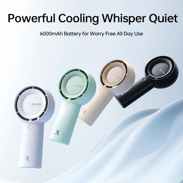 JisuLife Handheld Fan Life5 Plus (4000mAh/6000mAh) (FA43) | 5 Wind speeds Portable Handheld and Desk Turbo Fan Upgrade