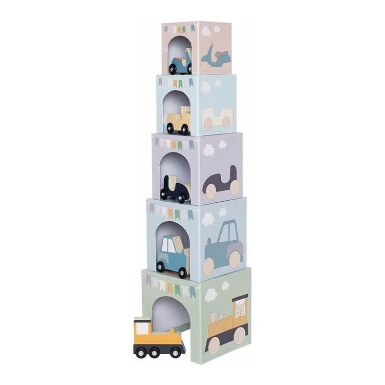 Jabadabado Stacking Cubes Vehicles 1-5 (18M+)